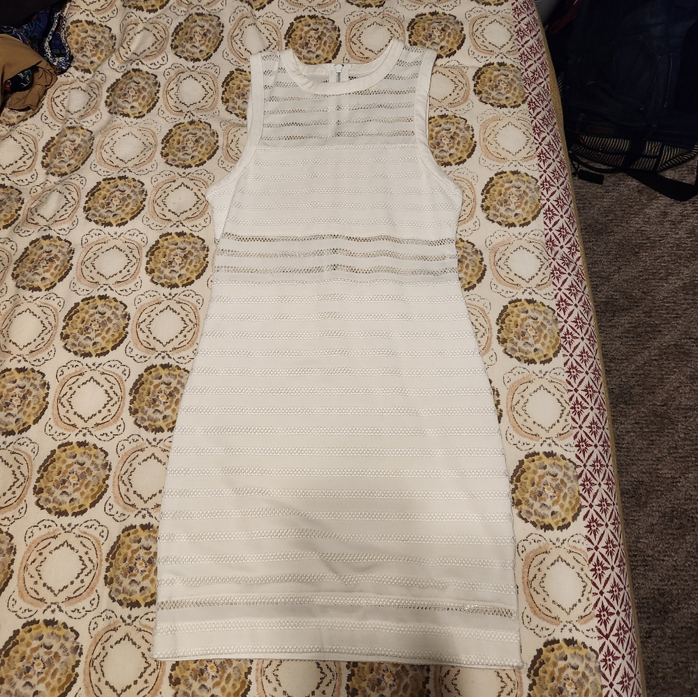 White body con dress